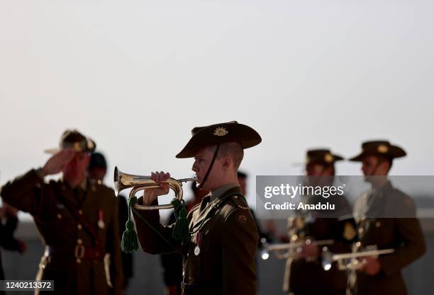 Ceremony held at Commonwealth of Nations Memorial marking the 107th anniversary of Canakkale Land Battles on Gallipoli Peninsula, on April 24, 2022...