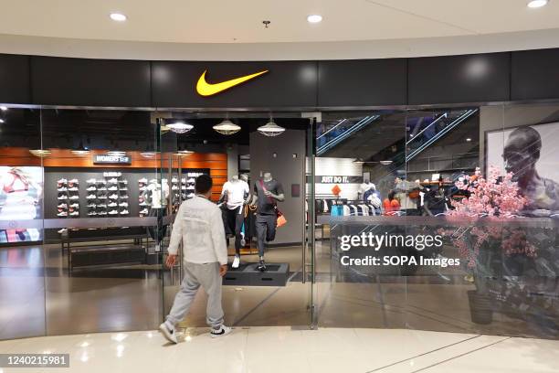 Nike sportswear store is open for business in Changzhou.