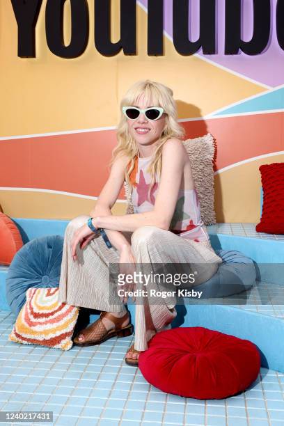 Carly Rae Jepsen attends the YouTube Artist Lounge during Weekend 2 of Coachella 2022 at Empire Polo Club on April 23, 2022 in Indio, California.