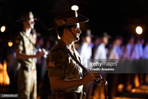 April 25: Cadets participate in the ANZAC Day dawn service at Coogee Beach in Sydney, on Sunday, April 25, 2022.