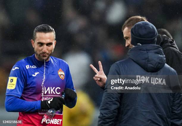 Yusuf Yazici of CSKA Moscow is seen during Russian Premier League match between CSKA Moscow and Dinamo Moscow at VEB Arena in Moscow, Russia on April...