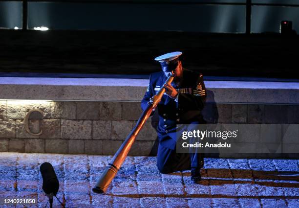 Australians and New Zealanders attend the ANZAC Dawn service at Anzac Cove in commemoration of the 107th anniversary of Canakkale Land Battles on...