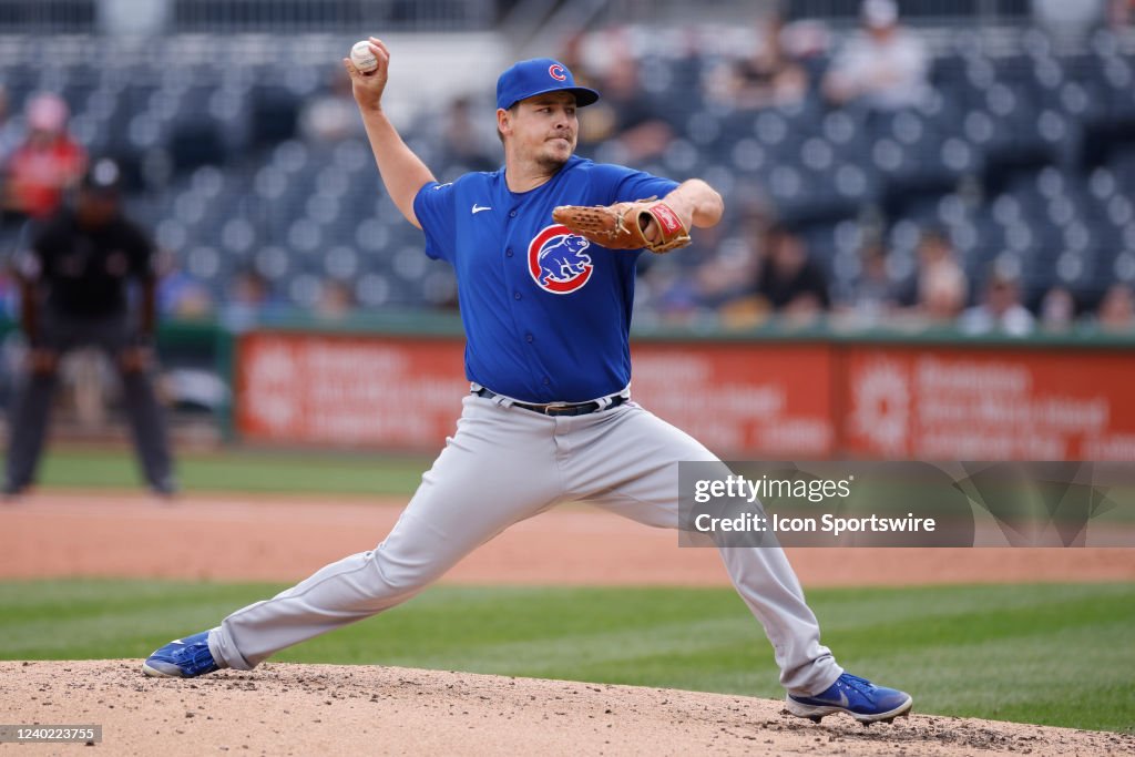 Michael Rucker Chicago Chicago Cubs relief pitcher Michael Rucker delivers a pitch during an ...