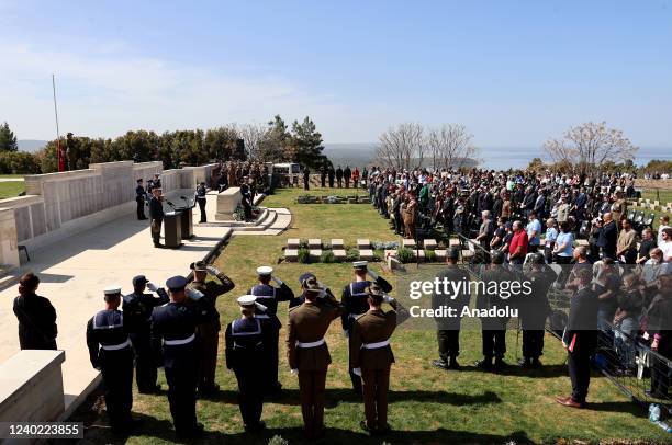 Ceremony held at Lone Pine Australian War Memorial and Cemetery in commemoration of the 107th anniversary of Canakkale Land Battles on Gallipoli...