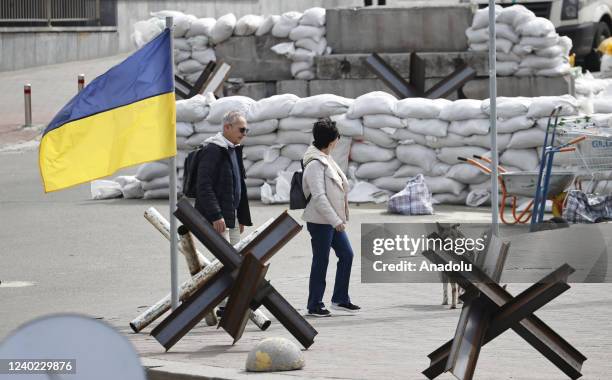 Residents of the Ukrainian capital Kyiv can walk freely in the streets and at the city's park enjoying a beautiful spring day after weeks of Russian...