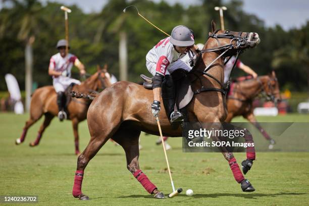 Matias Torres Zavaleta from Pilot Polo seen in action during U.S. Open Polo Championship 2022, Final at The International Polo Club Palm Beach,...