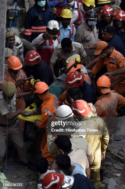 Ndff Rescue 55 Die As Five Storey Building Collapses In India Stock Photos, High ...