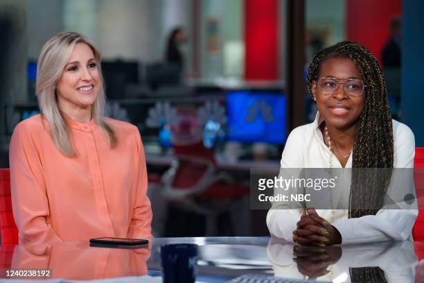 Meet the Press - Pictured: -- Carol Lee, NBC/NBCU Photo Bank via Getty Images News White House Correspondent, and Errin Haines, Editor-at-Large, The...