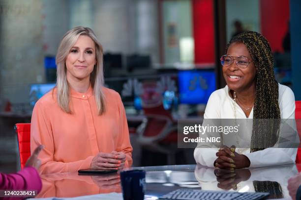 Meet the Press - Pictured: -- Carol Lee, NBC/NBCU Photo Bank via Getty Images News White House Correspondent, and Errin Haines, Editor-at-Large, The...