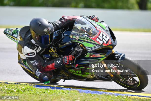 Triple M rider, Jeremy Coffey , at the MotoGP MotoAmerica Superbikes at Atlanta on April 23, 2022; at Michelin Raceway Road Atlanta in Braselton, GA.