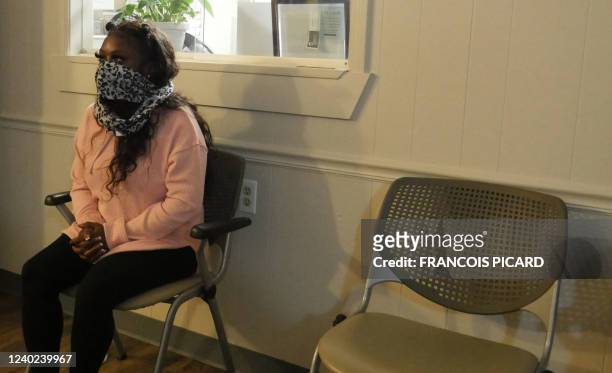 Shayla, who has made the five-hour drive from Texas to Louisiana twice, sits in the waiting room of the Hope Medical Group for Women in Shreveport,...