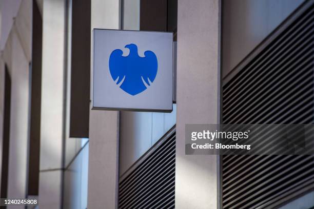 Sign outside a Barclays Plc bank branch in the City of London, U.K., on Tuesday, April 26 2022. Barclays is one of the banks along with, HSBC...