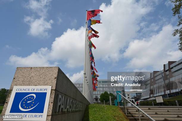 General view of the Council of Europe is pictured during spring session in Strasbourg, France on April 26, 2022