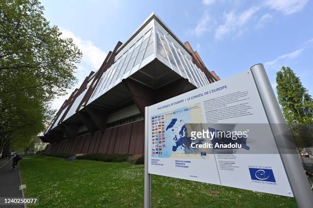 General view of the Council of Europe is pictured during spring session in Strasbourg, France on April 26, 2022