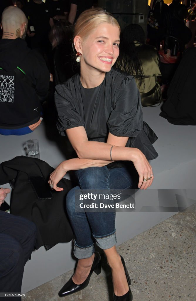 Pixie Geldof attends the 2022 International Woolmark prize final at