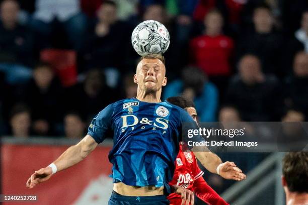 Lennart Thy of Sparta Rotterdam Controls the ball during the Dutch Eredivisie match between FC Twente and Sparta Rotterdam at De Grolsch Veste...