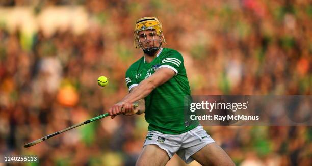 Limerick , Ireland - 23 April 2022; Cathal O'Neill of Limerick during the Munster GAA Hurling Senior Championship Round 2 match between Limerick and...