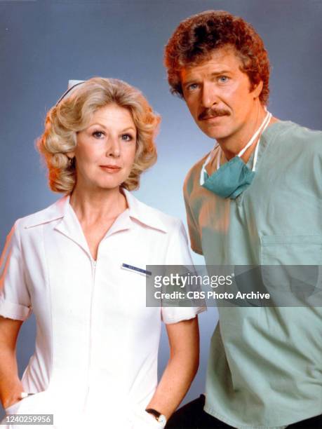 Nurse" a CBS medical drama program featuring Michael Learned and Robert Reed . Image dated March 1981.