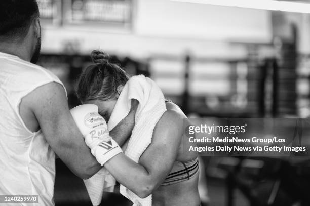 Glendale, CA UFC Bantamweight Champion Ronda Rousey at the Glendale Fighting Club in Glendale, CA. Monday, July 13, 2015. This is sixth week of...