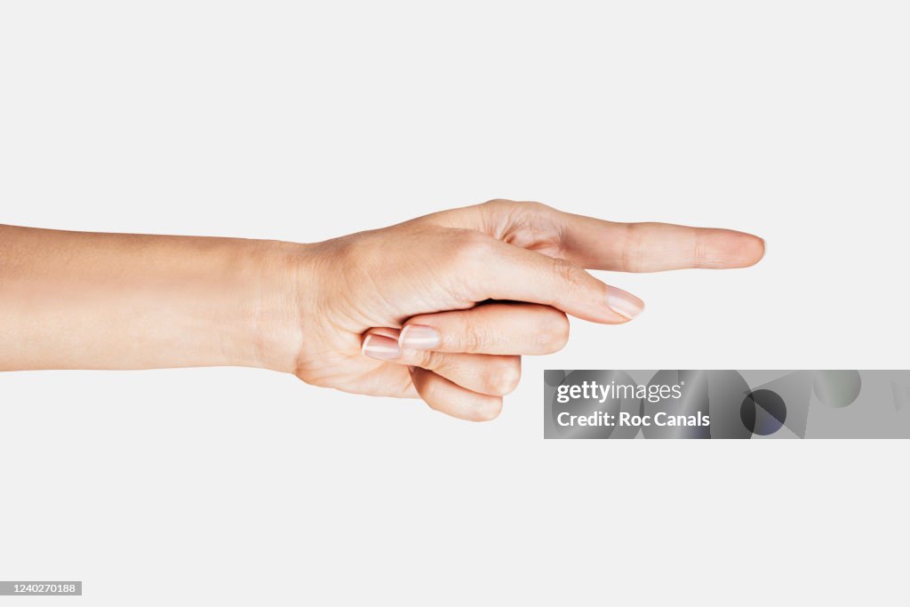 Human Hand with finger pointing