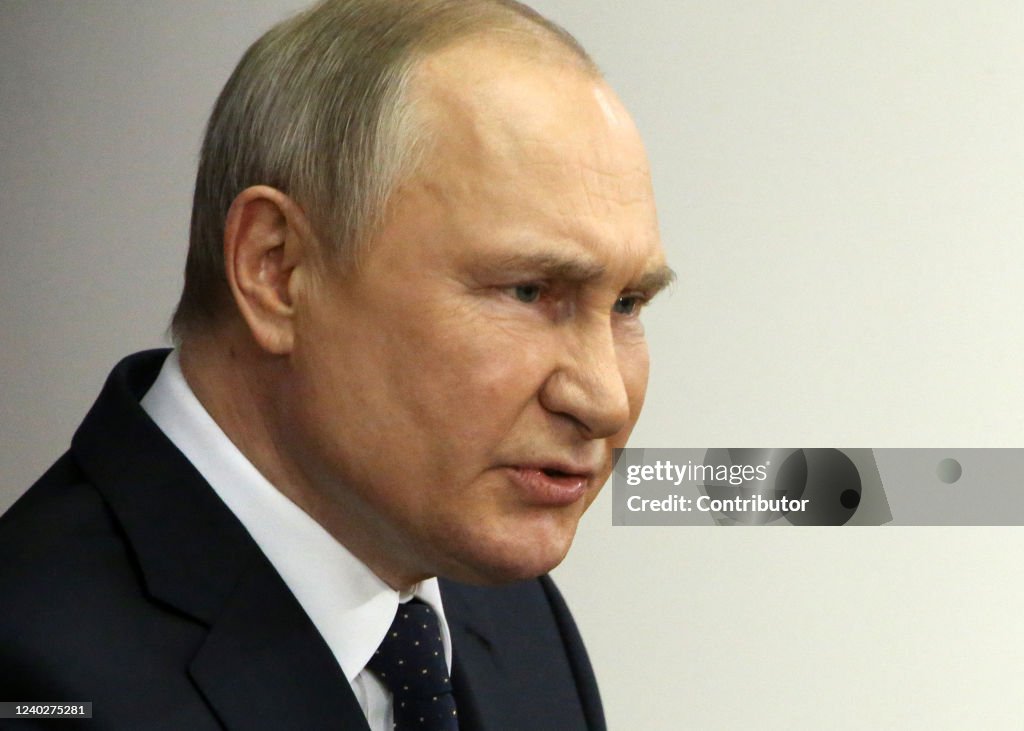 Russian President Vladimir Putin Attends Council Of Lawmakers
