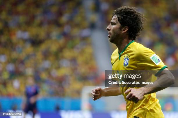 Maxwell Scherrer Cabelino Andrade of Brazil during the World Cup match between Holland v Brazil on July 12, 2014