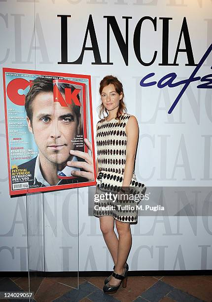 Actress Cristiana Capotondi attends the Ciak Party at Lancia Cafe on September 7, 2011 in Venice, Italy.