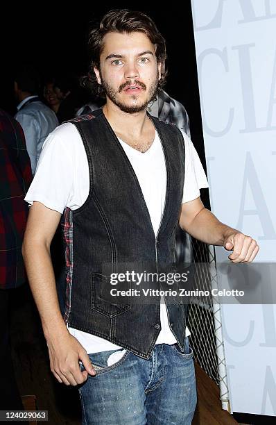 Actor Emile Hirsch attends the Ciak Party attends the Ciak Party at Lancia Cafe on September 7, 2011 in Venice, Italy.