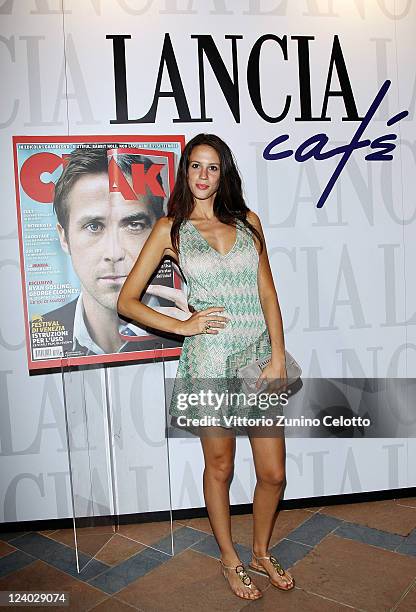 Actress Chiara Martegiani attends the Ciak Party at Lancia Cafe on September 7, 2011 in Venice, Italy.