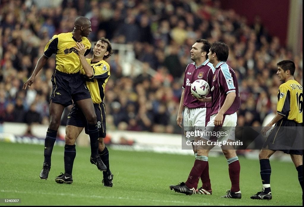 Patrick Vieira and Neil Ruddock