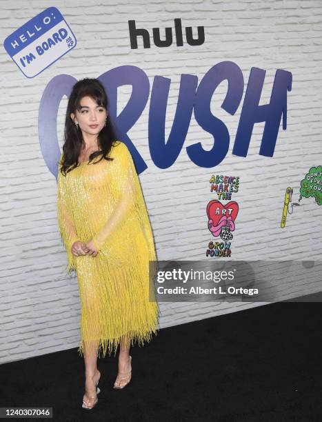 Rowan Blanchard attends the Los Angeles Premiere Of Hulu's Original Film "Crush" held at NeueHouse Los Angeles on April 27, 2022 in Hollywood,...