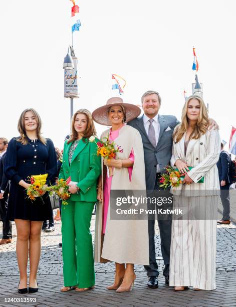 Princess Ariane of The Netherlands, Princess Alexia of The Netherlands, Queen Maxima of The Netherlands, King Willem-Alexander of The Netherlands and...