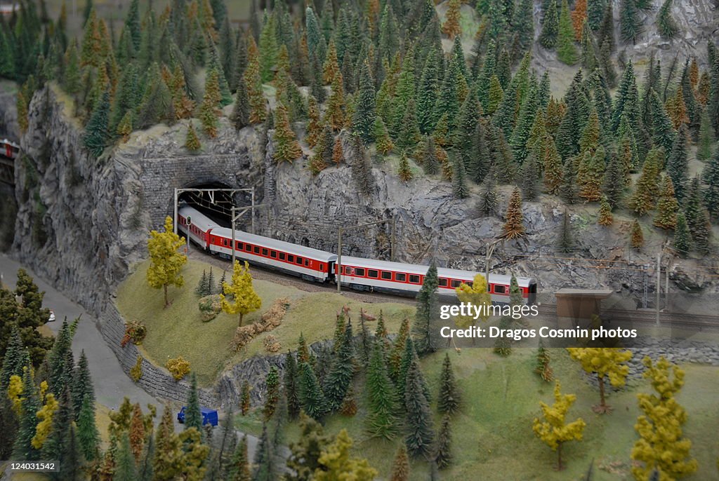 Model railroad in Swiss Transport Museum