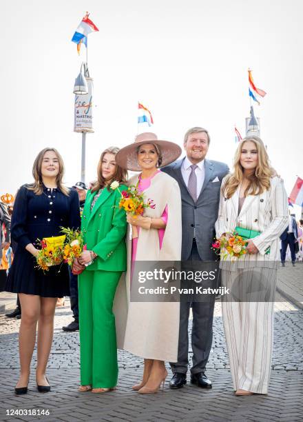 King Willem-Alexander of the Netherlands, Queen Maxima of the Netherlands, Princess Catharina-Amalia of the Netherlands, Princess Alexia of the...