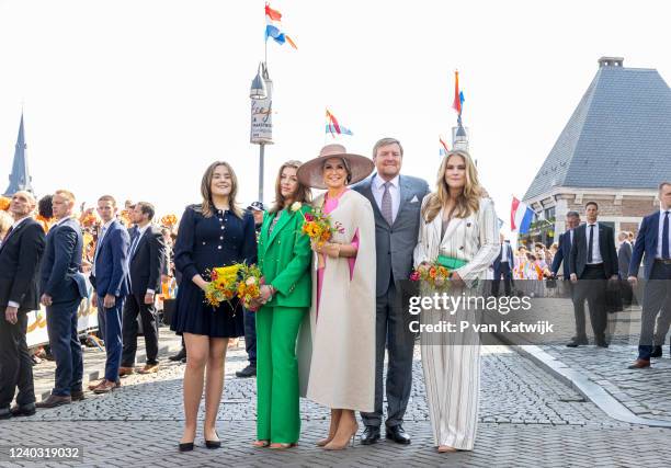 King Willem-Alexander of the Netherlands, Queen Maxima of the Netherlands, Princess Catharina-Amalia of the Netherlands, Princess Alexia of the...