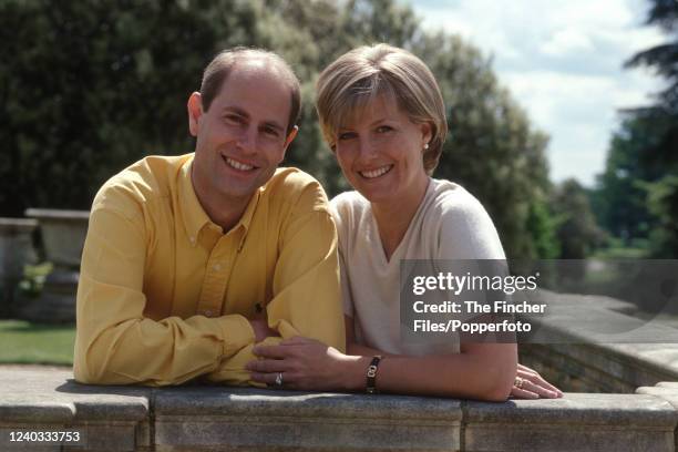 Prince Edward and Sophie Rhys-Jones, Earl and Countess of Wessex, photographed at their home Bagshot Park in Surrey, England to commemorate their...