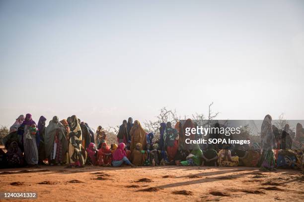 After being displaced by drought, nearly 300 people, mostly women, and children arrived at Qansahley camp in Dollow, Jubaland, Somalia. People from...