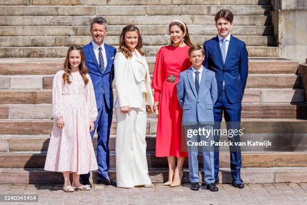 Crown Prince Frederik of Denmark, Crown Princess Mary of Denmark, Prince Christian of Denmark, Princess Isabella of Denmark, Princess Josephine of...