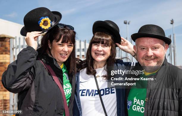 Preston North End supporters enjoying their annual Gentry Day commemoration during the Sky Bet Championship match between Barnsley and Preston North...