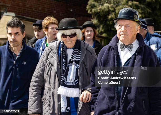 Preston North End supporters enjoying their annual Gentry Day commemoration during the Sky Bet Championship match between Barnsley and Preston North...