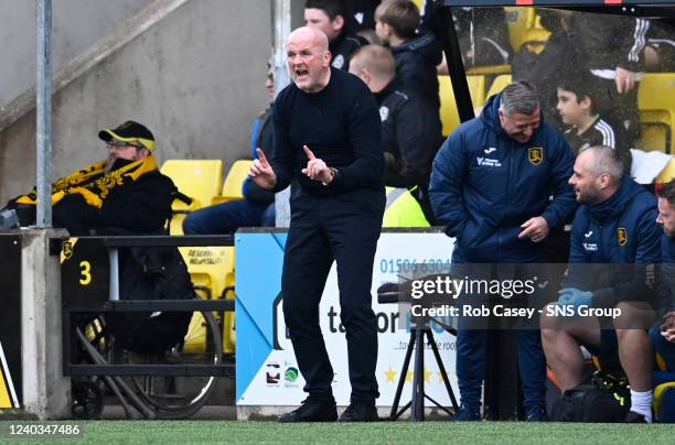 David Martindale during a cinch Premiership match between Livingston and Hibernian at the Tony Macaroni Arena, on April 30 in Livingston, Scotland.