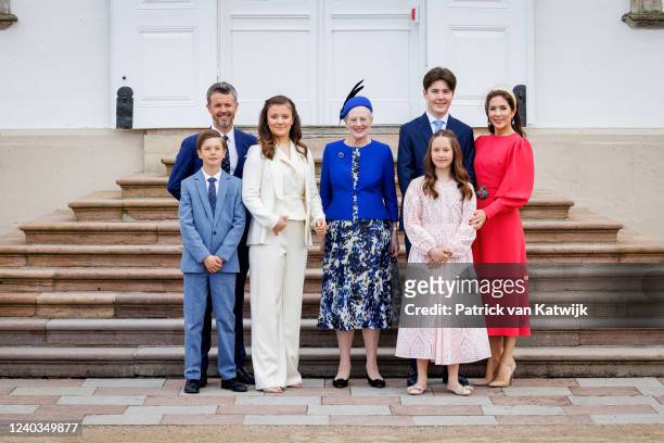 Queen Margrethe of Denmark, Crown Prince Frederik of Denmark, Crown Princess Mary of Denmark, Prince Christian of Denmark, Princess Isabella of...