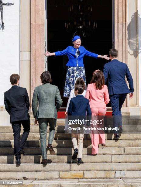 Queen Margrethe of Denmark, Prince Joachim of Denmark, Princess Marie of Denmark, Prince Nikolai of Denmark, Prince Felix of Denmark, Prince Henrik...