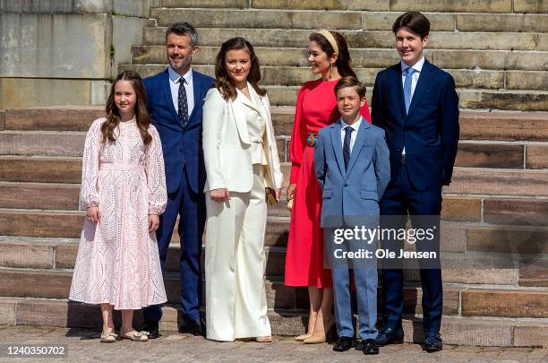 Crown Prince Frederik of Denmark, Crown Princess Mary of Denmark, Prince Christian of Denmark, Princess Isabella of Denmark, Princess Josephine of...