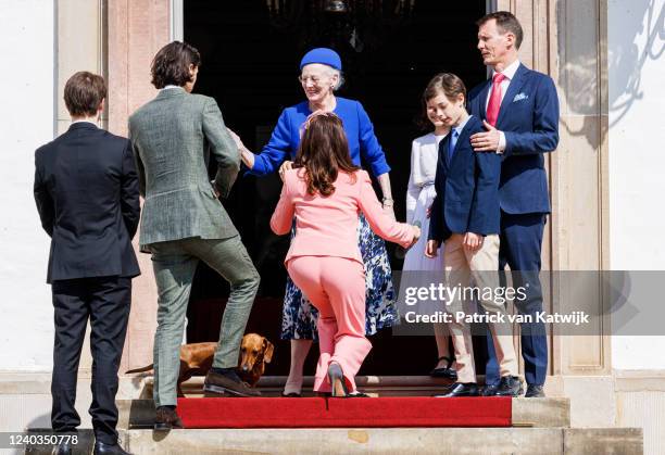 Queen Margrethe of Denmark, Prince Joachim of Denmark, Princess Marie of Denmark, Prince Nikolai of Denmark, Prince Felix of Denmark, Prince Henrik...