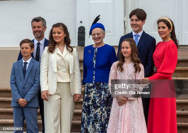 Crown Prince Frederik of Denmark, Crown Princess Mary of Denmark, Prince Christian of Denmark, Princess Isabella of Denmark, Princess Josephine of...