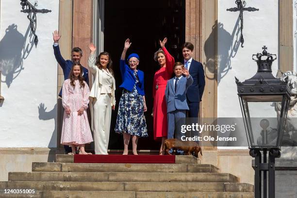 Crown Prince Frederik of Denmark, Crown Princess Mary of Denmark, Prince Christian of Denmark, Princess Isabella of Denmark, Princess Josephine of...