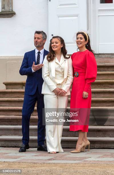 Crown Prince Frederik of Denmark, Crown Princess Mary of Denmark, Prince Christian of Denmark, Princess Isabella of Denmark, Princess Josephine of...