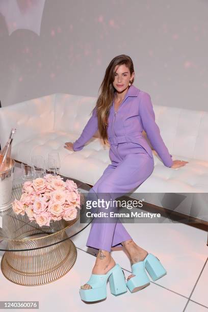 Clara Berry attends Cote des Roses Campaign Launch Party at Milk Studios Los Angeles on April 29, 2022 in Los Angeles, California.