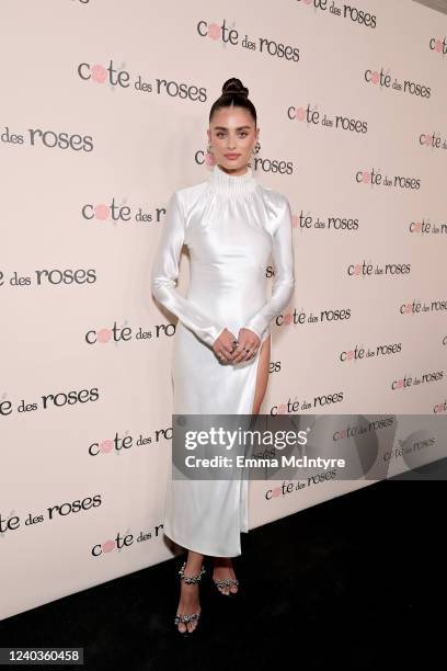 Taylor Hill attends Cote des Roses Campaign Launch Party at Milk Studios Los Angeles on April 29, 2022 in Los Angeles, California.